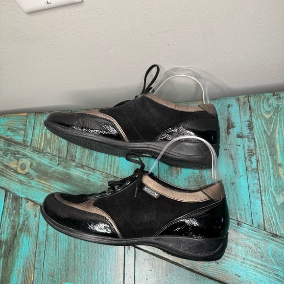 Mephisto Lison Black Suede Patent Leather Shoes Size 8.5 - Picture 7 of 12